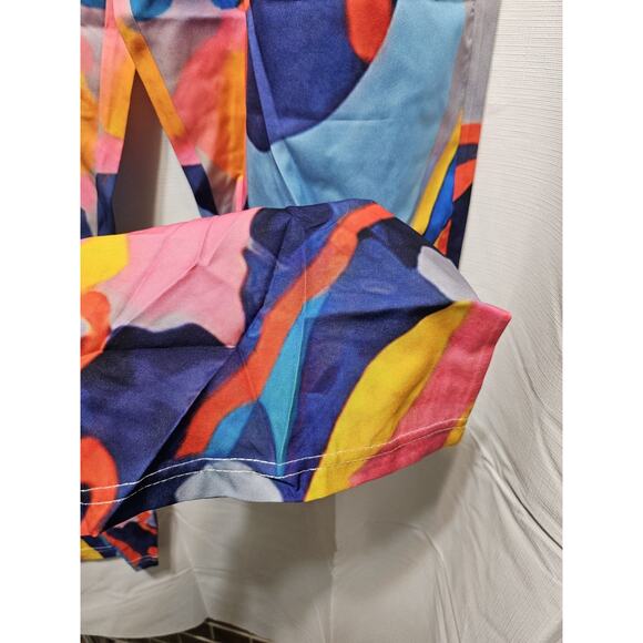 Colorful Abstract Print Shirt and Pants Set by TFY Collection - Picture 12 of 14